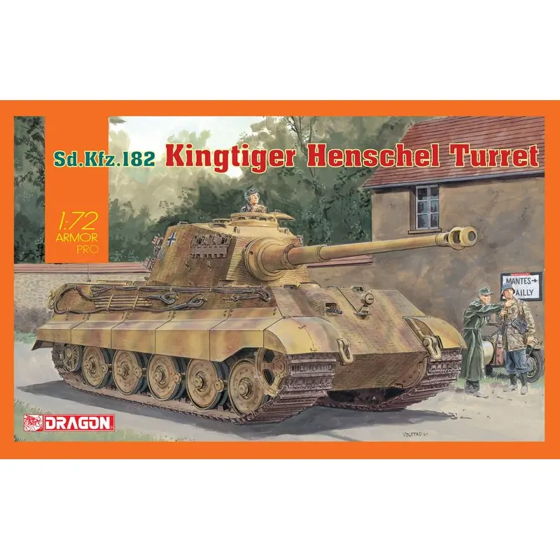 Набор моделей DRAGON 7558 1/72 Sd.Kfz.182 King Tiger Henschel | Игрушки и хобби