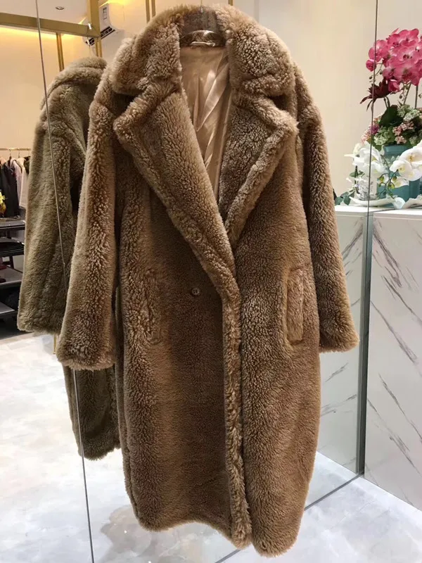 

2018 women ladies wool coat overlarge outerwear