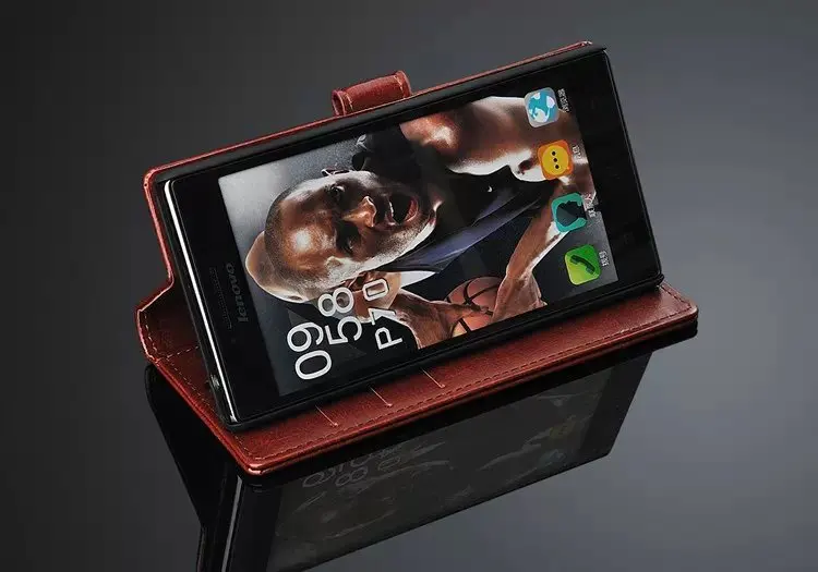 Чехол-кошелек из натуральной кожи для Lenovo P70 P 70 чехол p70-t с отделением карт черный
