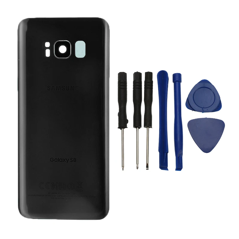 Для samsung S8/S8+ SM-G950, передняя линза для экрана, Задняя стеклянная крышка, запасная крышка для батареи, ремонтные комплекты, аксессуары для сотового телефона