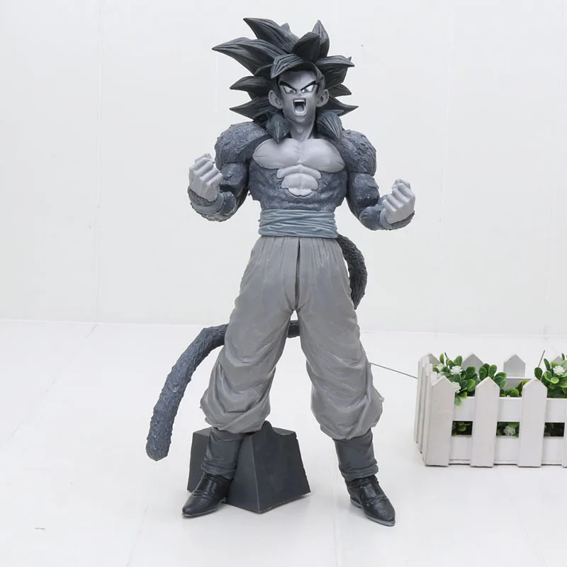 32 см Dragon Ball GT Super Saiyan 4 Сон Гоку Супер мастер звезды кусок SMSP SS4 ПВХ фигурка игрушки Dragon Ball Z фигурка - Цвет: gray opp bag