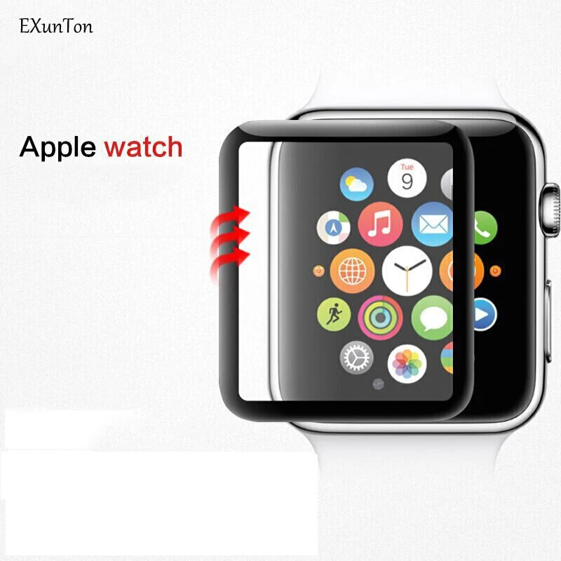 Закаленное стекло с закругленными краями для Apple Watch Series 1 2 3 4 44 мм 42 40 38 Защитное