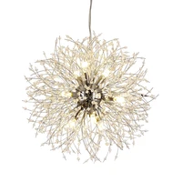 postmodern pendant lamps living room bedroom creative simple light luxury dandelion hanging lamp personalized restaurant crystal