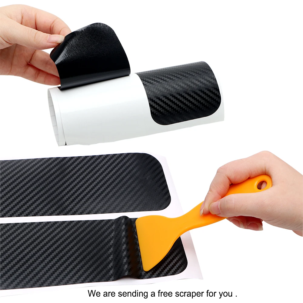 FORAUTO 4 шт./компл. и устойчивая к царапинам со скребком Универсальный углеродного