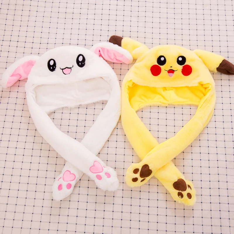 Warm Animal Cap Rabbit Stitch Giraffe Cute Cartoon Plush Hat Earmuffs With Long Scarf Gloves For Women Men Adult Child  Игрушки и