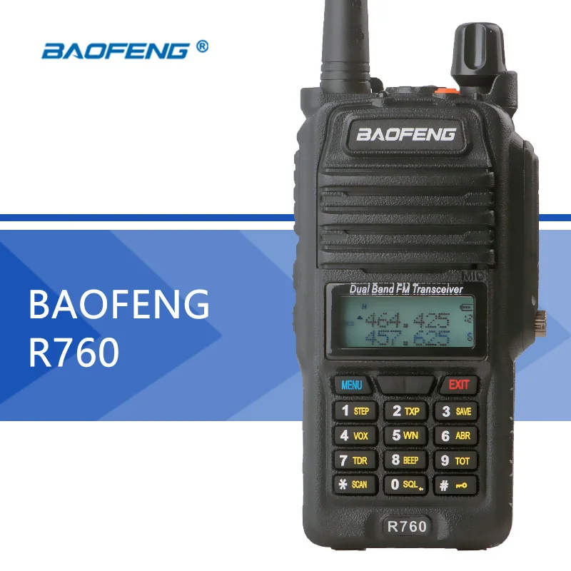 Baofeng BF R760 портативная рация Водонепроницаемая CB радио с ЖК дисплеем