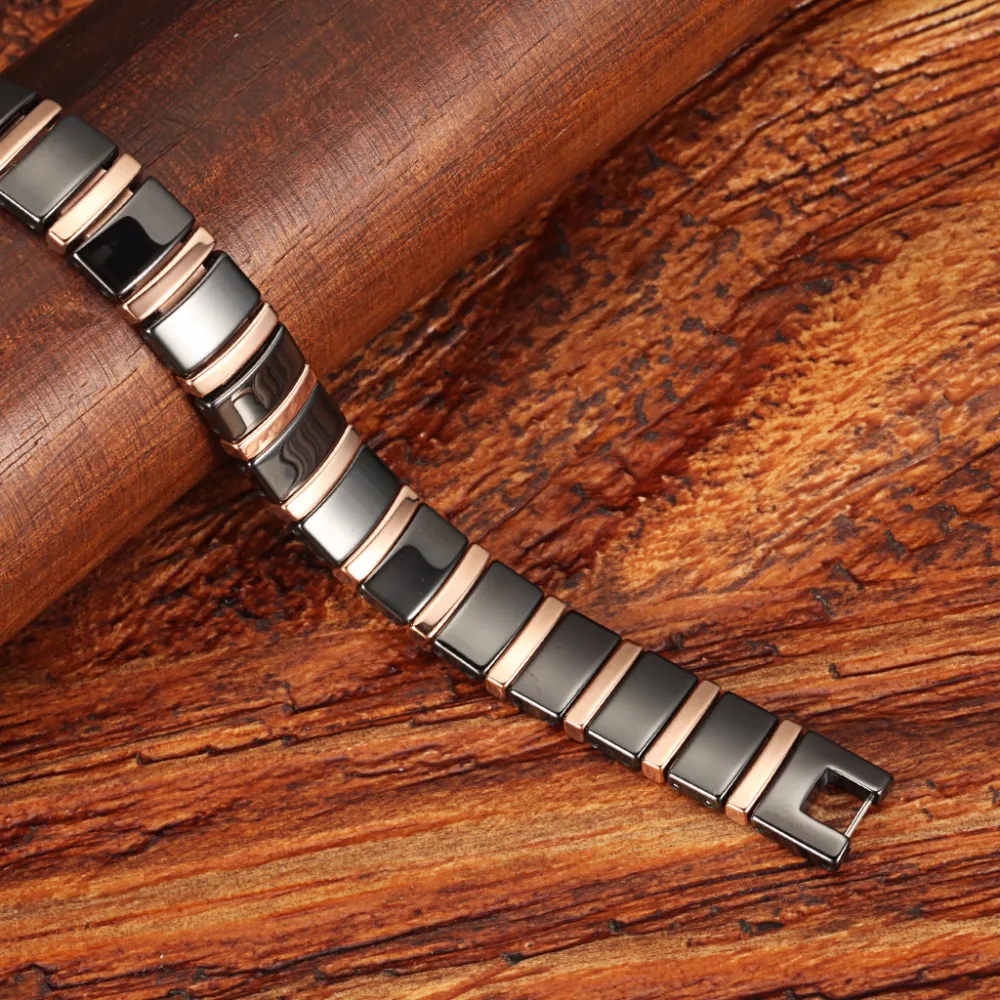 Магнитные керамические браслеты WelMag очаровательные золотого цвета звеньевая