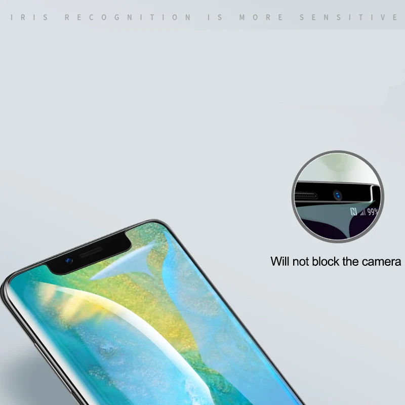 Нано-жидкий полный клей 2 шт. закаленное стекло и 1 УФ-свет для Huawei P20 Pro Mate 20 Lite