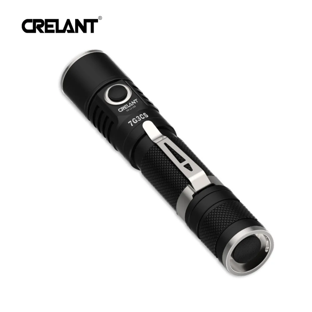 Crelant 7G3CS 960 люмен EDC фонарик Cree XM-L2 светодиодный фонарь светодиодный фонарик 18650 фонарь с боковым переключателем