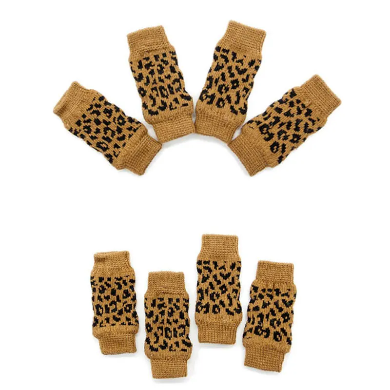 Домашние носки для собак стопы комплекты из хлопка с кошкой заплатами на коленях