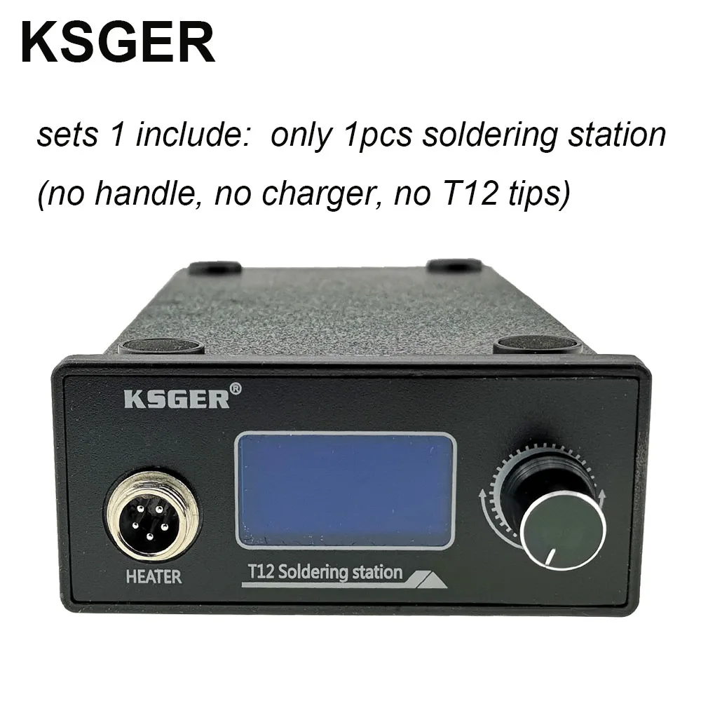 Sets 1 KSGER T12 паяльная станция STM32 V2.1S OLED DIY 907 ручка электрические инструменты контроллер температуры держатель сварка T12 железные наконечники - Цвет: Sets 1