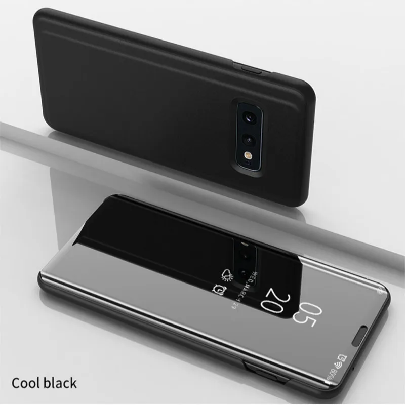 Умный флип чехол с зеркалом для Samsung Galaxy S10 S8 S9 Plus S7 Edge S6 Note 9 8 5 J5 2016 A6 A8 J4 J8 J6 2018 A3 A5