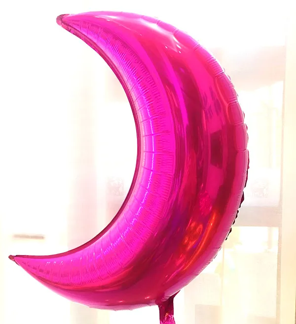 28 дюймов День рождения Большой Луны StarBalloons серебро Фольга украшения Дети