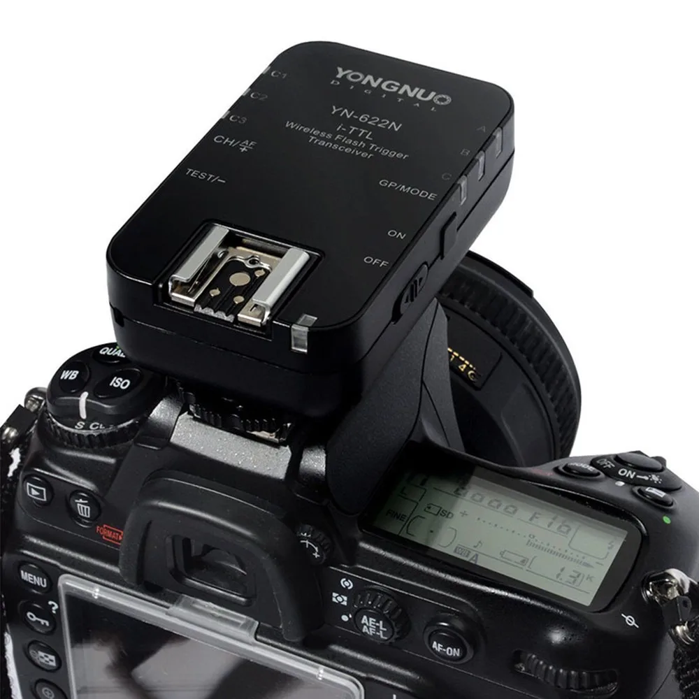 Беспроводной контроллер вспышки Yongnuo 622NKIT 622N RX Reciver i TTL HSS 2 4G 1/8000s со светодиодным