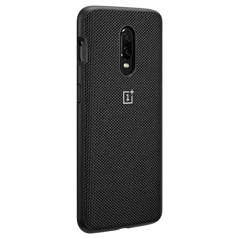 Для OnePlus 6T чехол Официальный Oneplus 6T силиконовый защитный чехол бампер чехол для One Plus 6T красный нейлон Karbon - Цвет: Nylon bumper