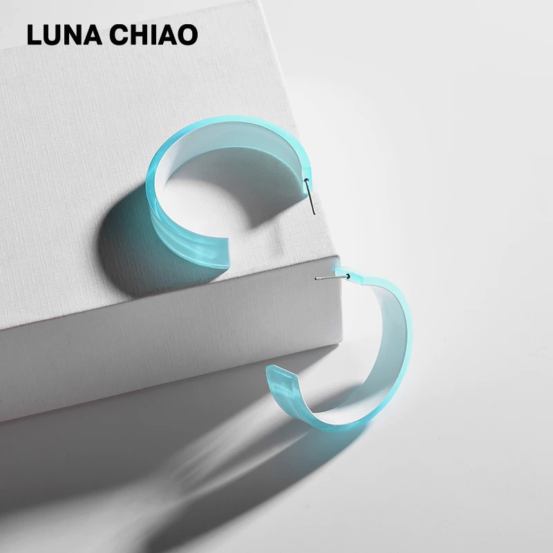 LUNA CHIAO 2020 Весна Лето Новое поступление серьги-кольца карамельных цветов