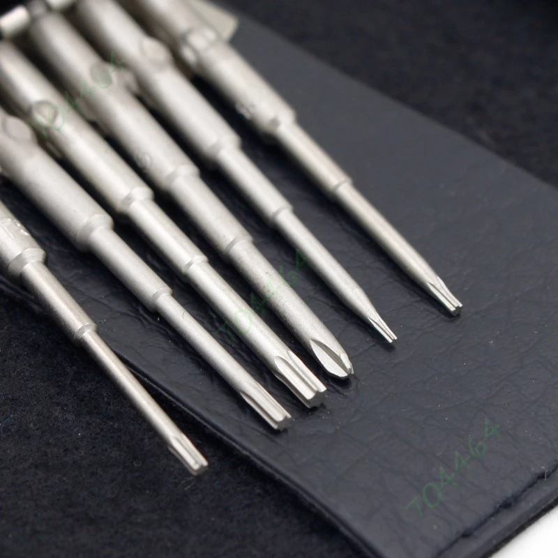 Ремонтный набор инструментов для iPhone Apple со съемной ручкой и насадками Phillips, Flat, Pentacle и Torx с поворотной головкой.