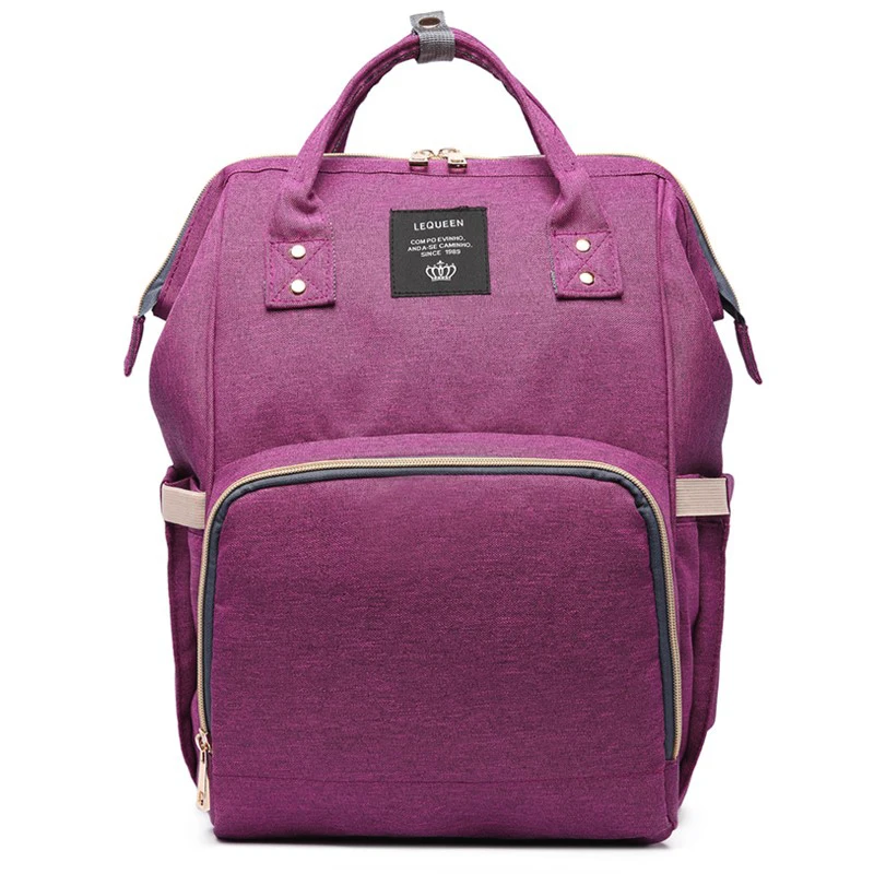 purple red Интерфейс детские пеленки мешок большой рюкзак для ношения ребенка за спиной уход за ребенком Мумия Материнство детские подгузники мешок водонепроницаемый Luiertas - Цвет: purple red