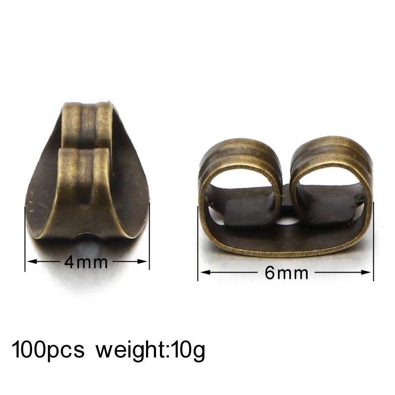 ZOSHI 100 шт. компоненты для сережек гвоздиков фурнитура изготовления ювелирных