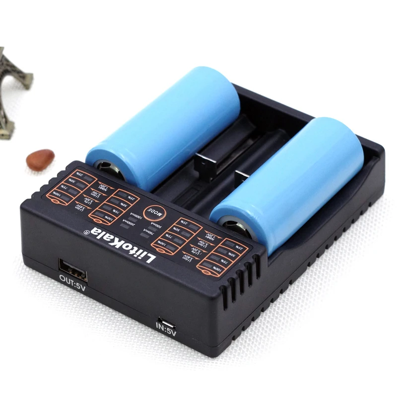 Зарядное устройство для аккумуляторов Liitokala Lii 402 LCD Зарядка 18650 3 7 V 18350 26650 NiMH