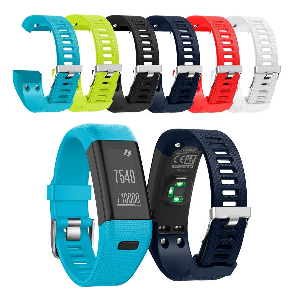 Hero Iand для Garmin Vivosmart HR+ сменный мягкий силиконовый браслет, спортивный ремешок, аксессуар, Прямая поставка