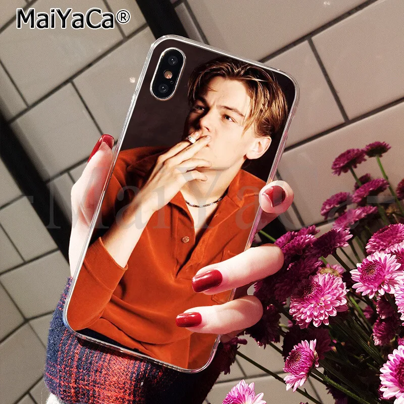 A16 MaiYaCa Leonardo Dicaprio young Новинка чехол для телефона Fundas чехол для iPhone 6 S 6 plus 7 7 plus 8 8 Plus X Xs MAX 5 5S XR - Цвет: A16