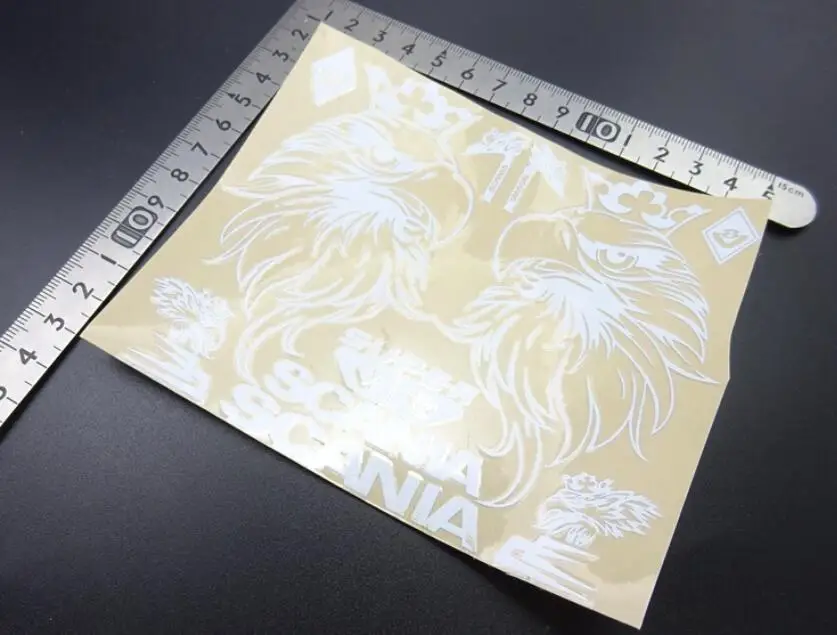 Белая металлическая наклейка с имитацией боковой стороны для Tamiya 1/14 SCANIAA R620 R470 V8