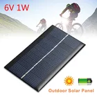 6 в 1 Вт Панели солнечные Стандартный эпоксидный поликристаллический кремний Мини DIY модуль панель Системы для батарея заряд энергии модуль солнечной батареи