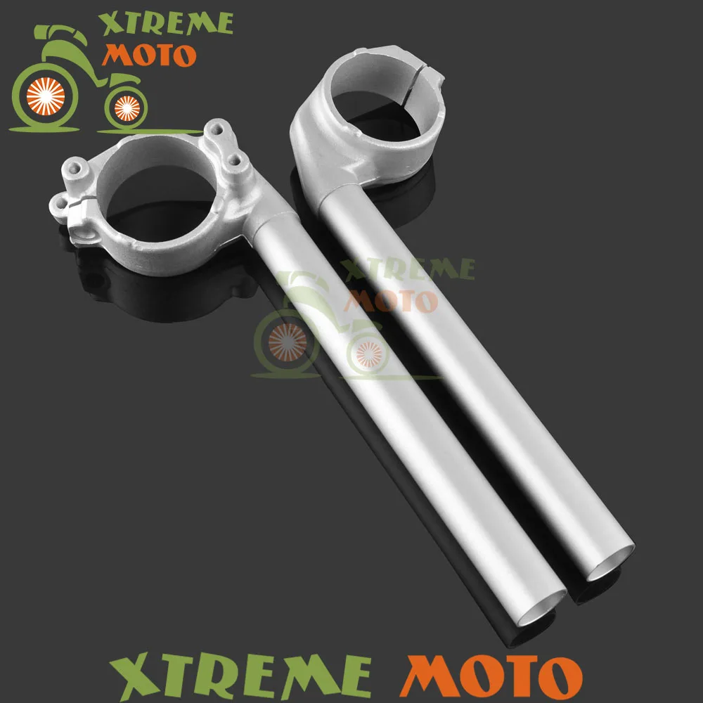 Регулируемая Вилочная трубка из алюминия серебристого цвета зажим для руля Yamaha