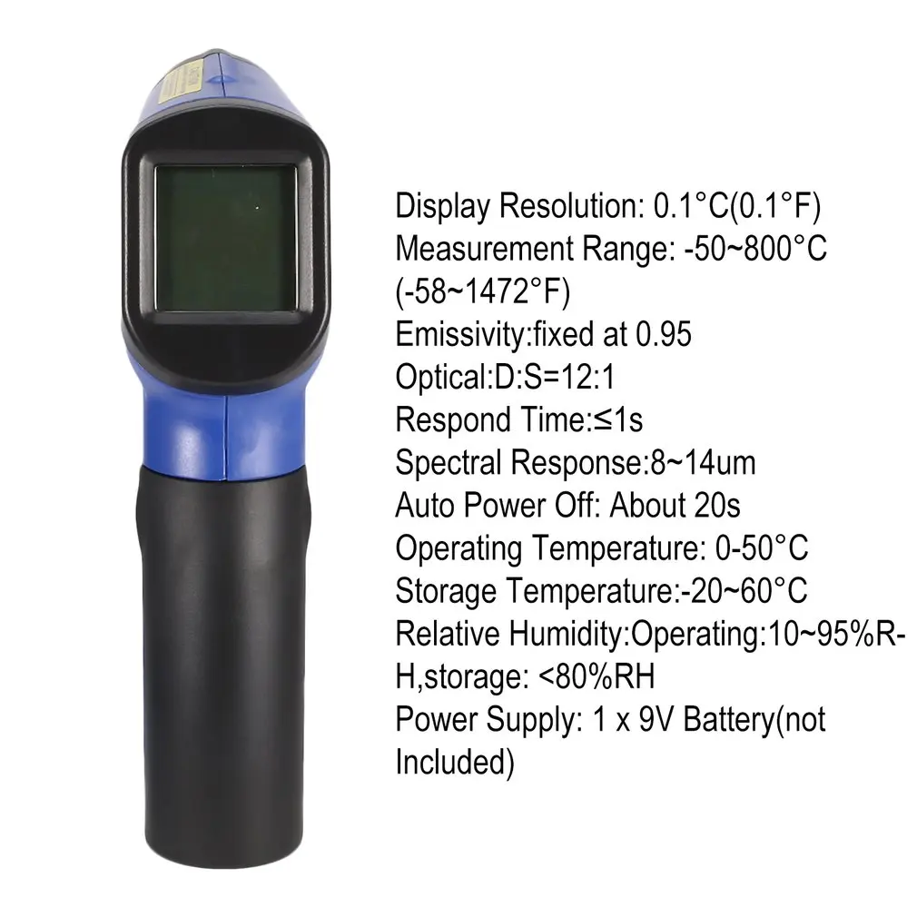 FLUS IR 812 Мини Бесконтактный лазерный цифровой термометр инфракрасный ИК