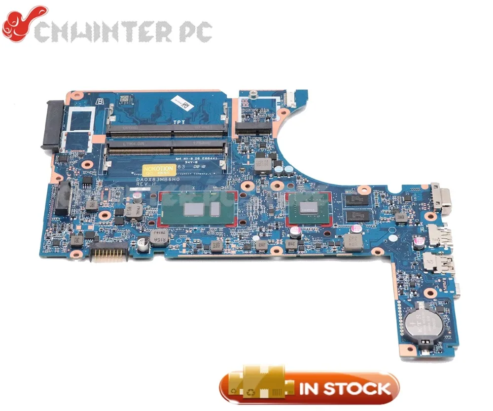 NOKOTION 907715-601 907715-001 DA0X83MB6H0 материнская плата для ноутбука HP 450 G4 основная SR2ZV I7-7500U CPU