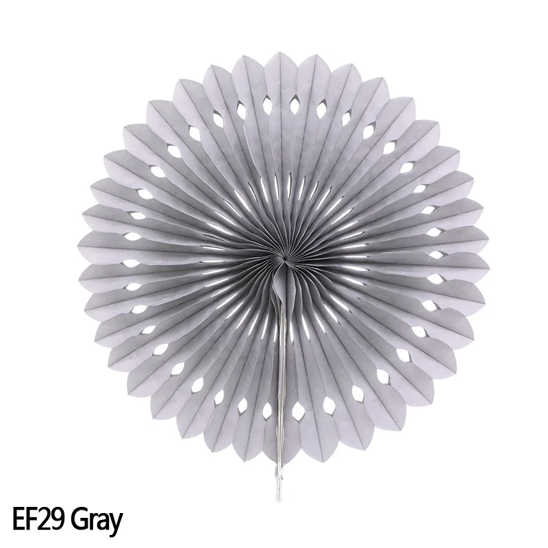 EF29 20-30 см, 5 шт. веера из папиросной бумаги, вертушки ручной работы, подвесные резные бумажные вееры, ремесла для детского душа, декор для свадебной вечеринки - Цвет: EF29