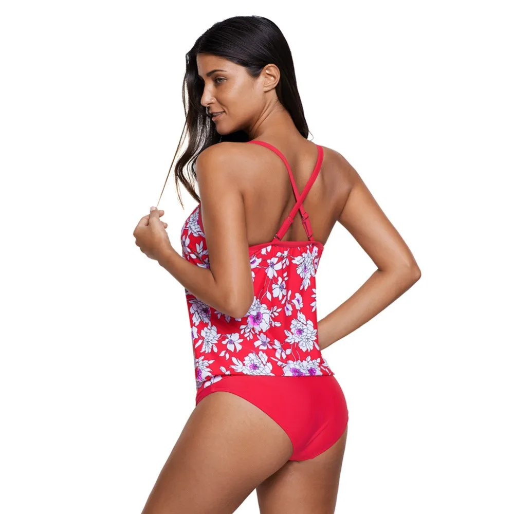 Женский Плюс Размеры сексуальный купальник 2018 Для женщин печати Танкини