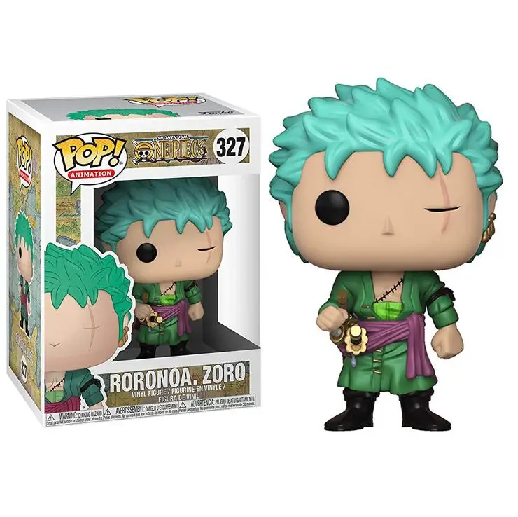 Funko Pop Одна деталь Коллекционная модель игрушечная обезьянка D. Луффи, нами Фрэнки фигурку виниловые наклейки, Детские кубики, игрушки для мальчиков - Цвет: Box