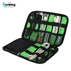 Черный органайзер для кабеля, электронные аксессуары, дорожная сумка, сумка для USB-накопителя, комплект для ухода за здоровьем, чехол для хранения для управления сматыванием