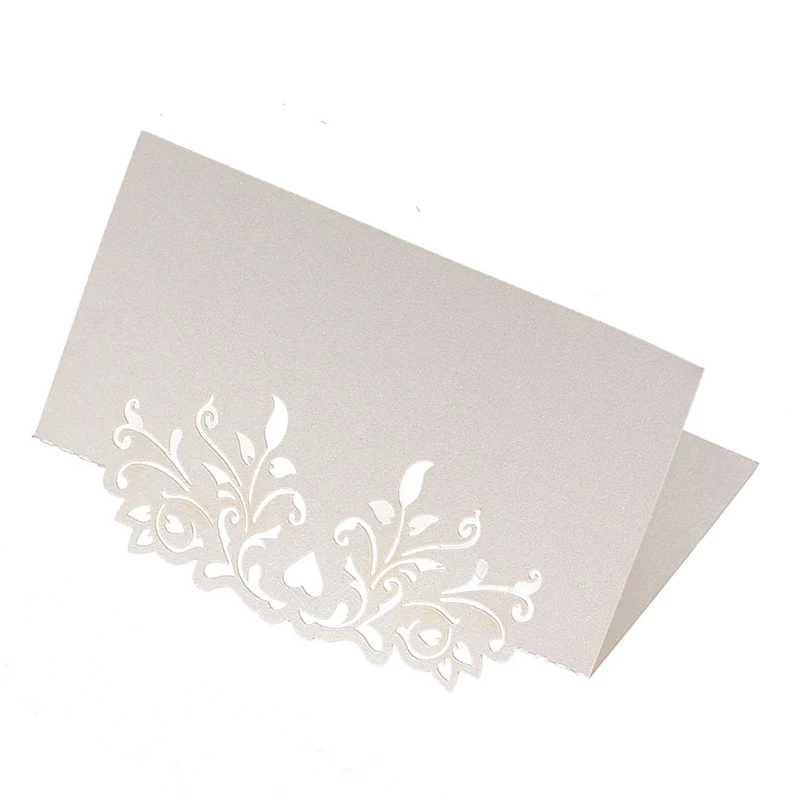 Новые 60 шт кружева свадебный стол Имя Место карты персонализированные украшения