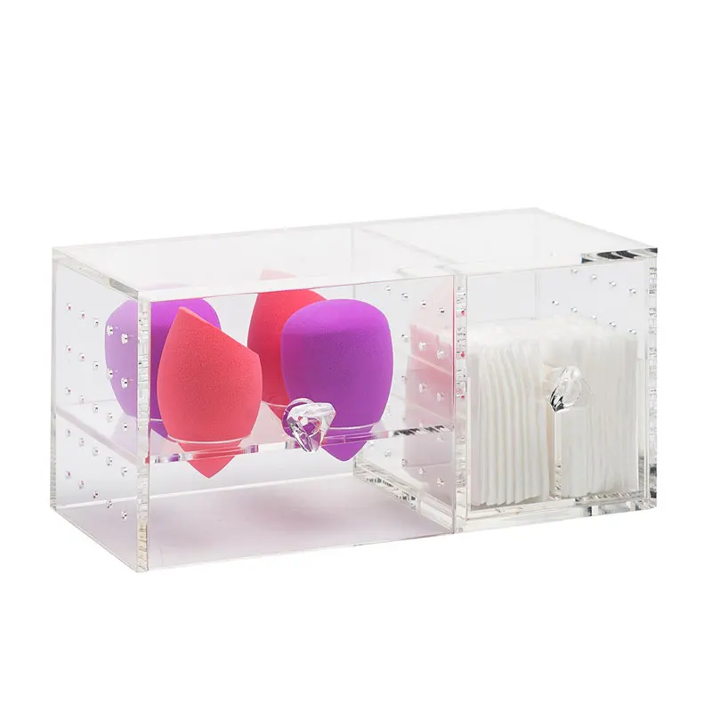 Настольная отделка хлопковая подкладка прозрачная акриловая коробка для