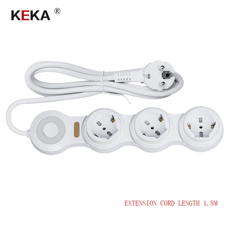 Розетка электрическая KEKA 3/3/3 шт. регулируемая с 2 usb портами|Электрические