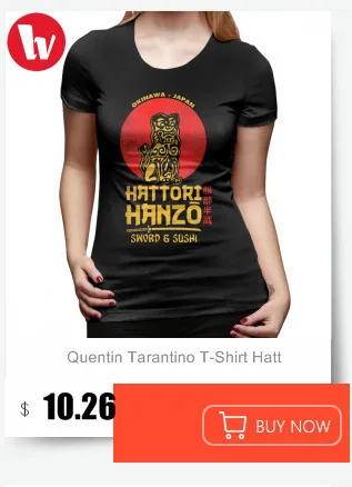 Quentin футболка Тарантино Хаттори Ханзо футболка графическая уличная одежда женская футболка забавная белая женская футболка с коротким рукавом