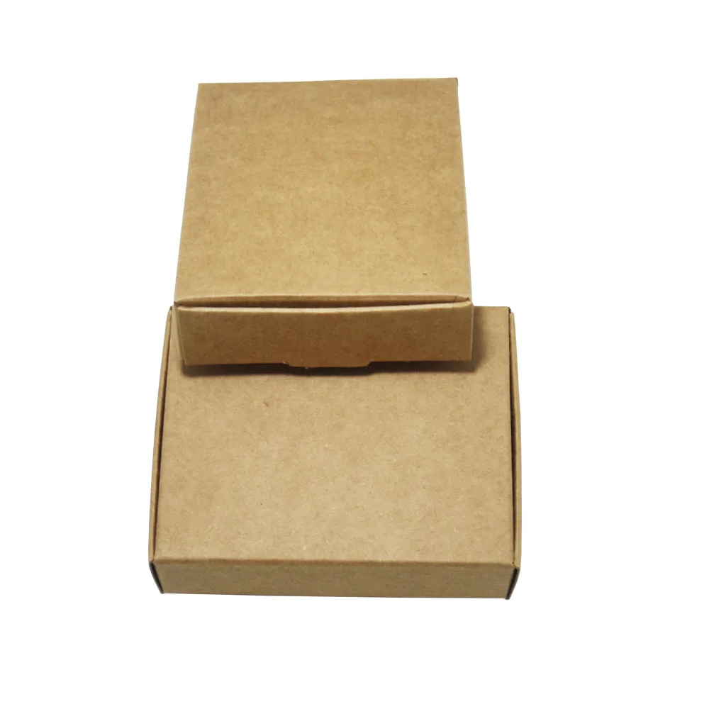 25Pcs 13*9.5*3cm kraft paper craft box small cardboard packing/package candy gift card photos packaging boxes | Дом и сад