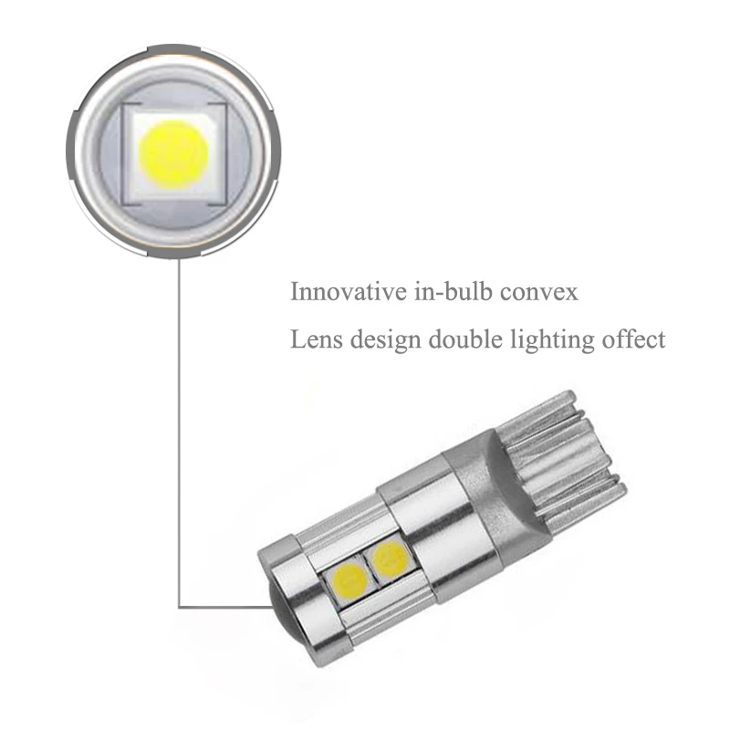 2x T10 3030SMD Светодиодная лампа без ошибок для бровей и век Chevrolet Cruze Aveo Captiva Lacetti Sail Sonic