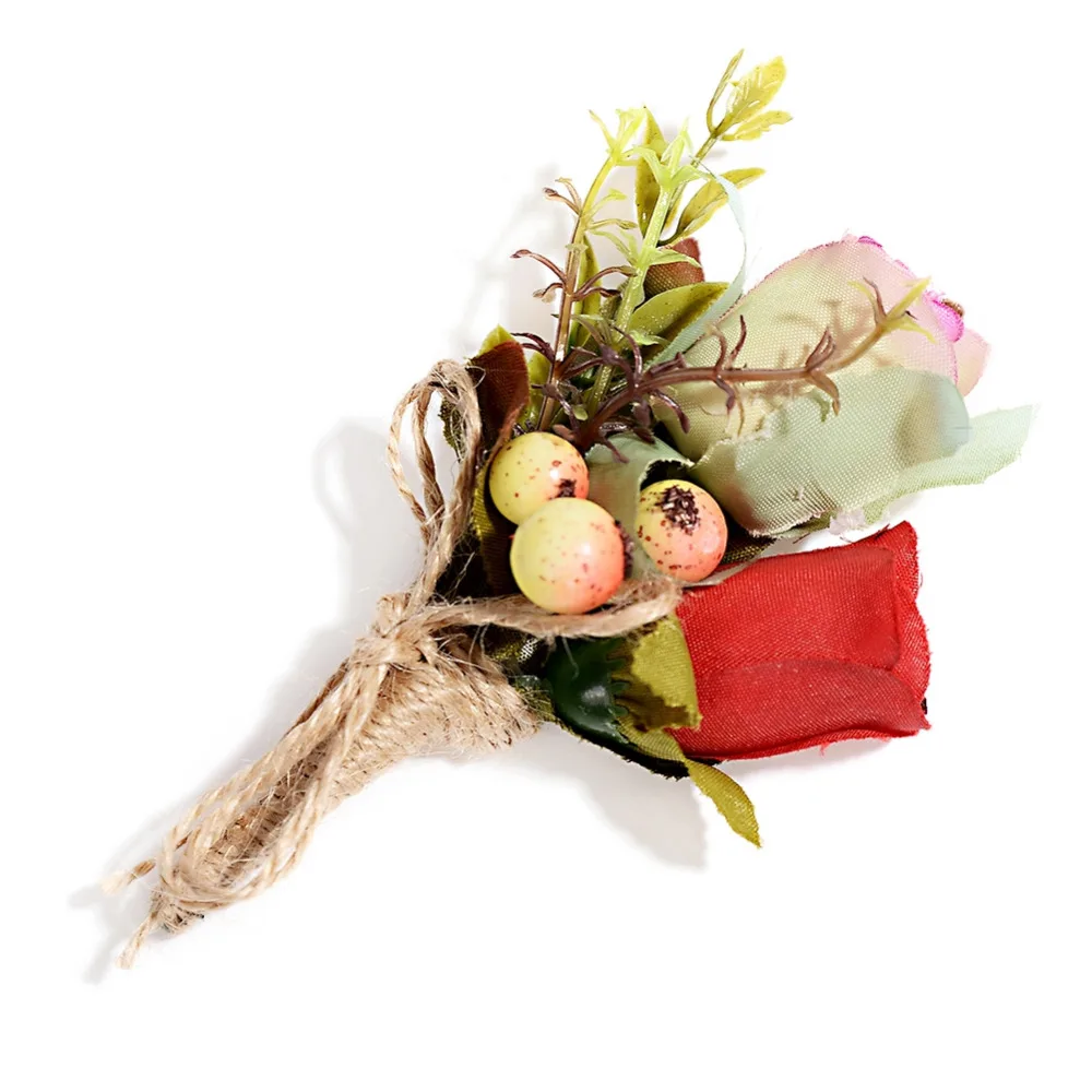 Fashion Artificial Flowers Brooches For Women Men Bridal Wedding Jewelry Accessories Pins Buckle Party Bouquet 6 Style | Украшения и