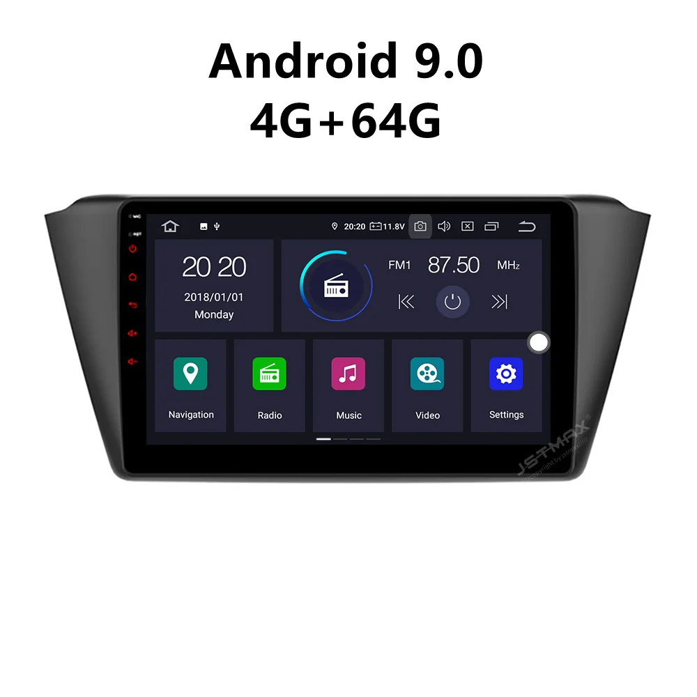Фото Автомобильный DVD плеер JSTMAX 9 дюймов Android 0 4 Гб + 64 ГБ ISP экран радио стерео