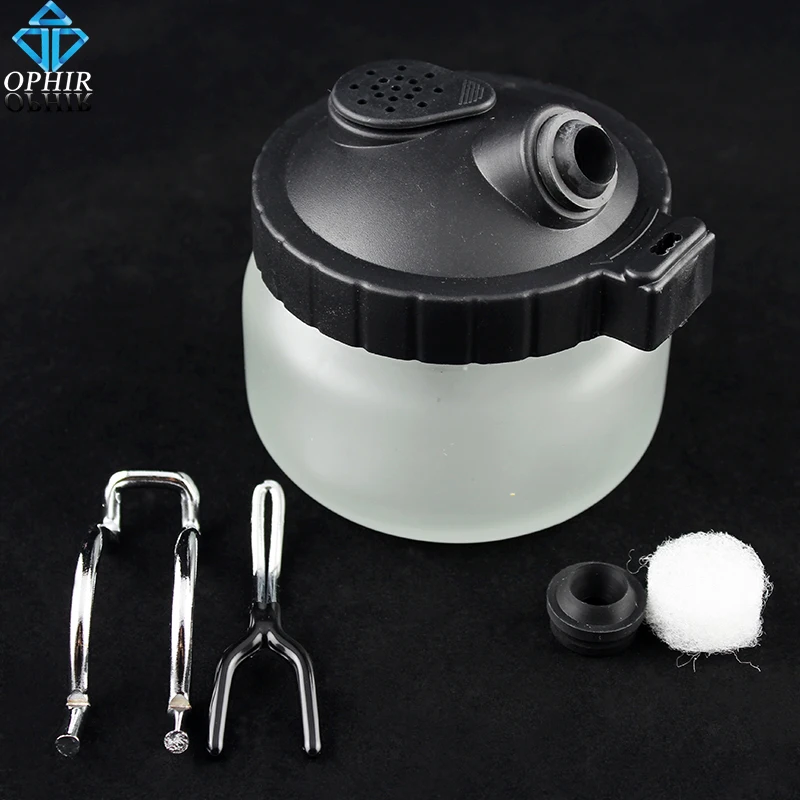 Вешалка для аэрографа из стекла OPHIR чистящий горшок баночка Аэрограф чистящая