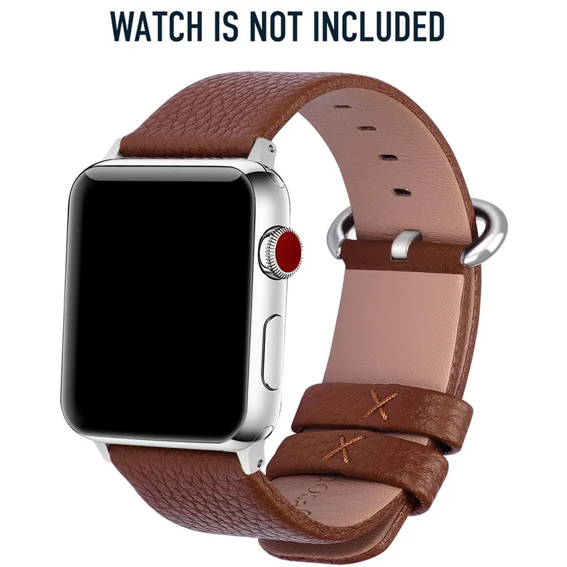 15 цветов Натуральная кожа для apple watch полосы серии 5/4/3/2/1, ремешки наручных часов iWatch, ремешок для apple watch, длина-44 мм, 40 мм, 42 мм, 38 мм