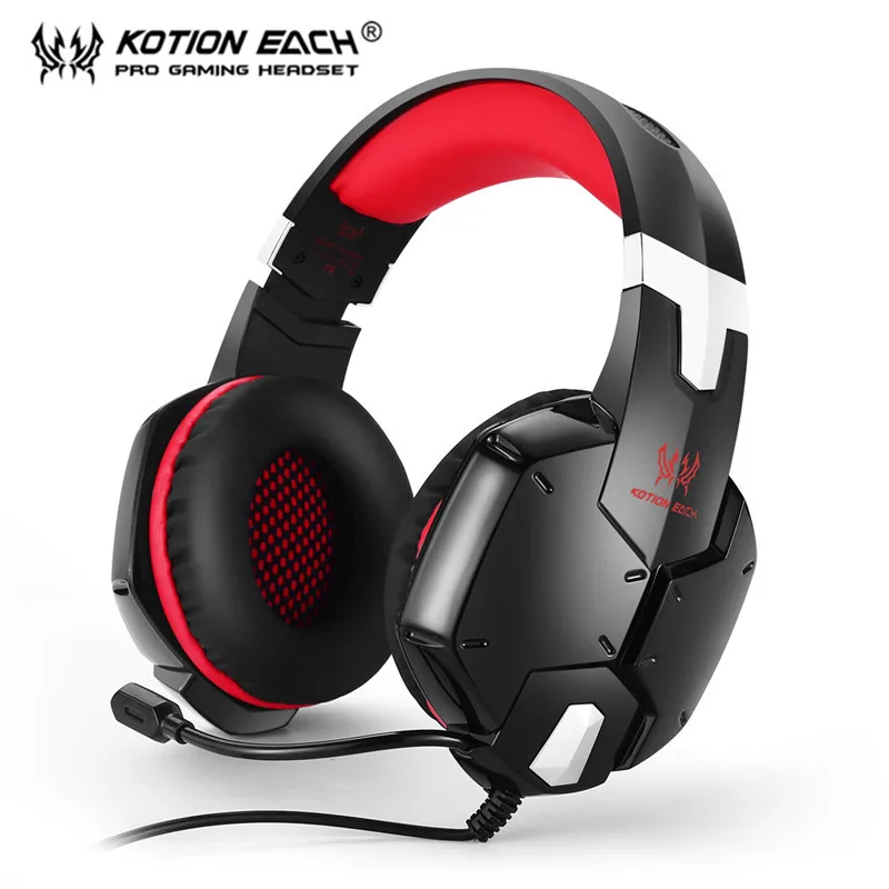 Игровые наушники KOTION EACH 3 5 мм игровая гарнитура с шумоподавлением повязка на