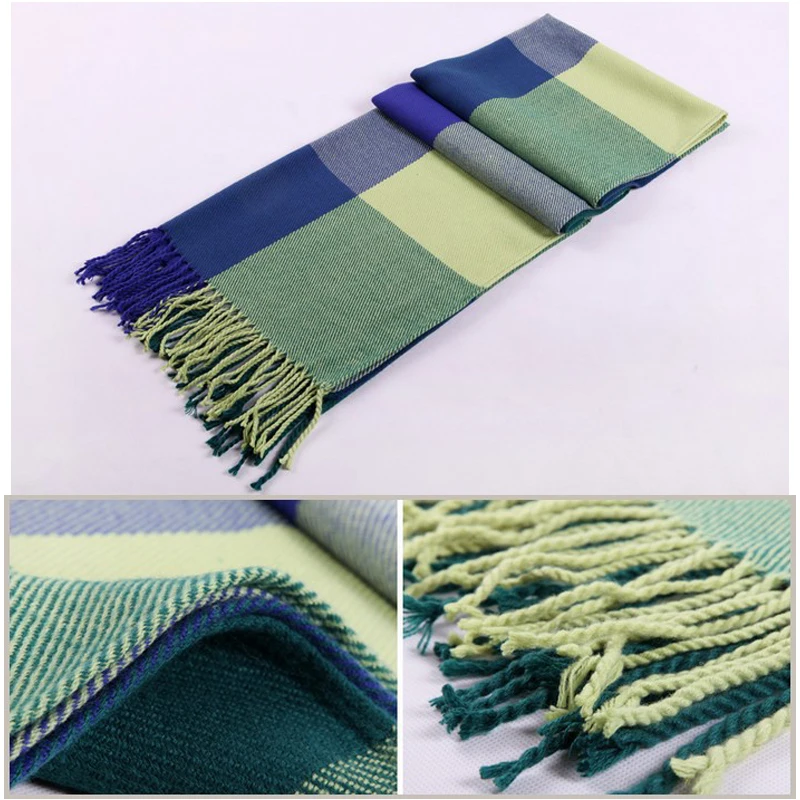 2019 весна зима женский шерстяной клетчатый шарф женские кашемировые шарфы