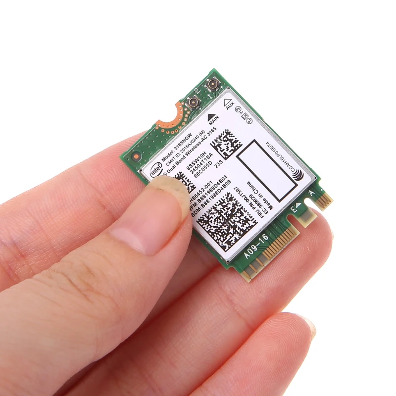 Intel Dual Band Bluetooth Wireless-AC 3165 BT4.0 2 4G/5G 433M форм-фактор следующего поколения NGW сетевая