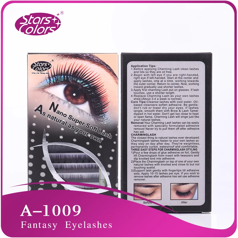 Цветные накладные ресницы из смешанного шелка 0 1 мм C Curl индивидуального размера