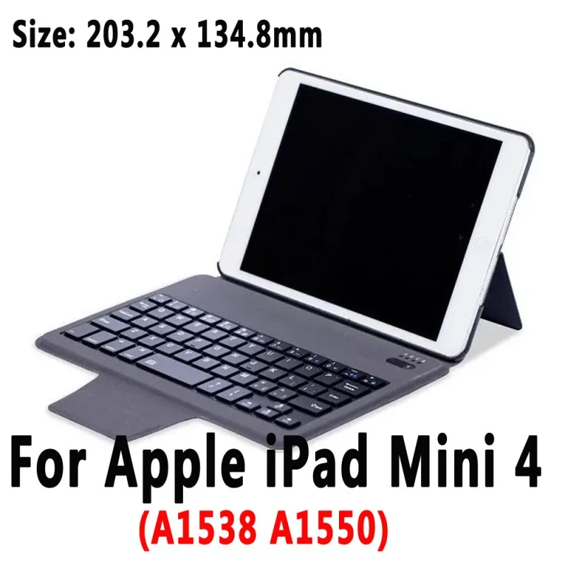 For iPad Mini 4 7.9 Тонкая клавиатура чехол для iPad 5th 6th поколения 9,7 Pro 10,5 11 Air 10,5 воздуха 1 2 3 iPad Mini 1 2 3 4 5 принципиально Капа - Цвет: For iPad Mini 4 7.9